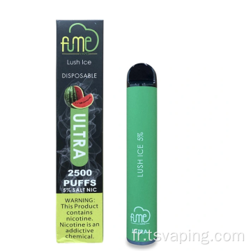 Disposable Vape 2500 Puffs Fume Ultra Wholesale Prix